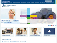 Tablet Screenshot of krankenhaus-beckum.de